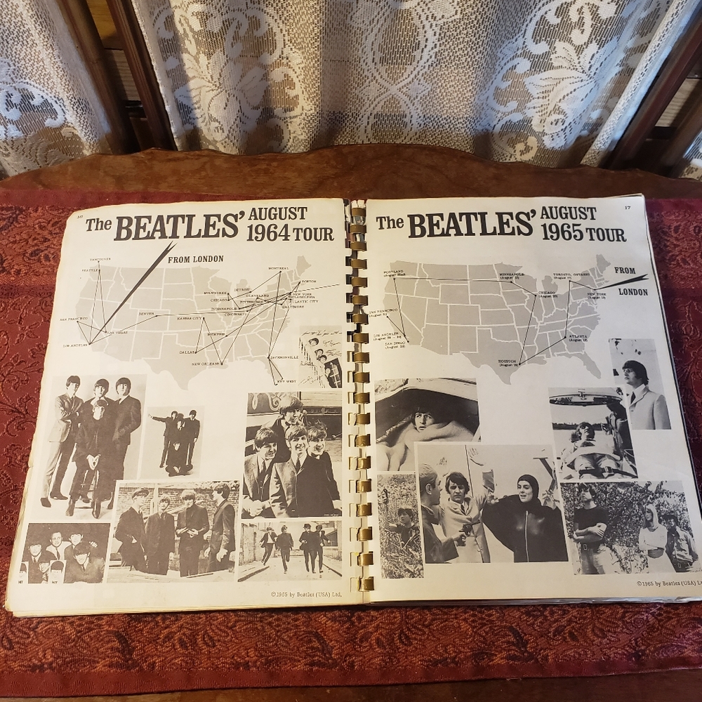 Vintage Beatles Music Book Featuring Sheet Music Photos of the Fab 4- BX16 - Picture 3 of 16